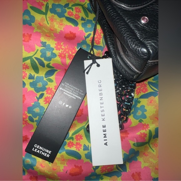 Aimee Kestenberg Bejeweled Last Night Mini Novelty Crossbody 💖💎✨🪩🖤 - Picture 5 of 6